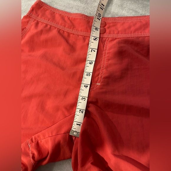 L.L. Bean Size 6 Pink Coral Contrast Stitch Nylon Hiking Outdoor Shorts - Picture 7 of 9